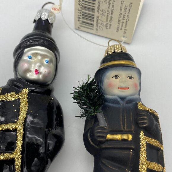 Chimney Sweep Glass Christmas ornaments Poland Midwest Cannon Falls Germany - Picture 3 of 15
